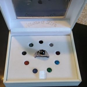 Colors of life ring w/stones